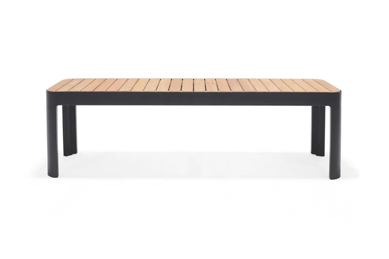 Portals Utebenk 143 cm, Svart/Tre