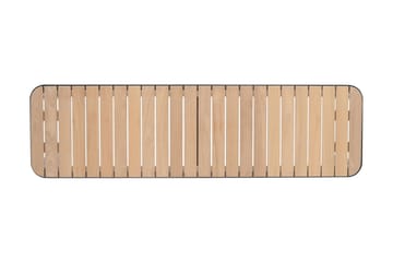 Portals Utebenk 143 cm - Svart/Tre - Hagemøbler & utemiljø - Utesofa - Hagebenk & utebenk