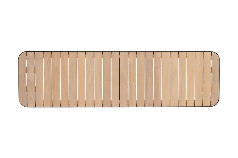 Portals Utebenk 143 cm - Svart/Tre - Hagemøbler & utemiljø - Utesofa - Hagebenk & utebenk