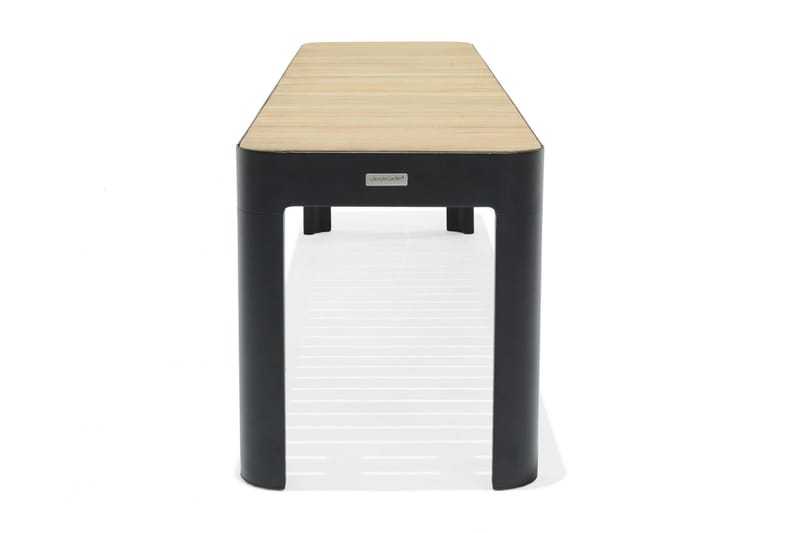 Portals Utebenk 182 cm - Svart/Tre - Hagemøbler & utemiljø - Utesofa - Hagebenk & utebenk