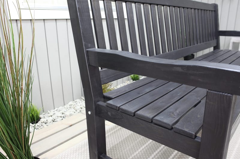 Rimforsa Sofa - Kaffesvart - Hagemøbler & utemiljø - Utesofa - Hagebenk & utebenk