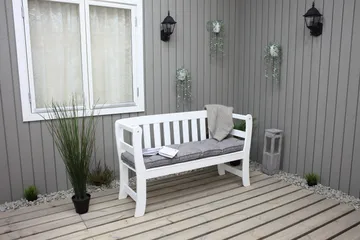 Rosenberg Sofa - Hvit - Hagemøbler & utemiljø - Utesofa - Hagebenk & utebenk