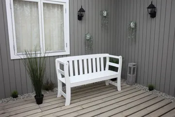 Rosenberg Sofa - Hvit - Hagemøbler & utemiljø - Utesofa - Hagebenk & utebenk