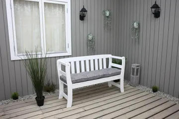 Rosenberg Sofa - Hvit - Hagemøbler & utemiljø - Utesofa - Hagebenk & utebenk