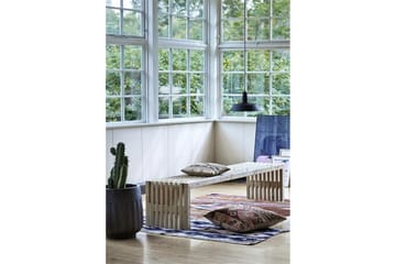 Rustikk benk Design av terrassebord218x49x45cm drivvedfarget - Grå|Beige - Hagemøbler & utemiljø - Utesofa - Hagebenk & utebenk