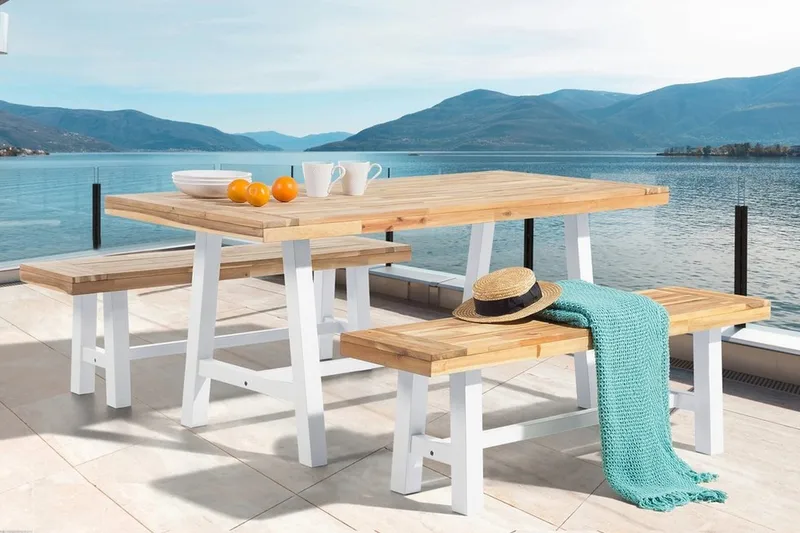 Scania Hagebenk 140 cm - Tre / Natur - Hagemøbler & utemiljø - Utesofa - Hagebenk & utebenk