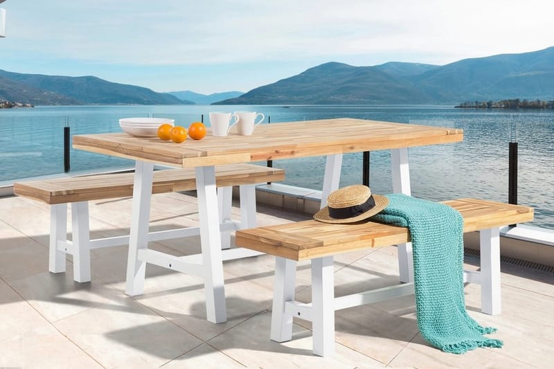 Scania Hagebenk 140 cm - Tre / Natur - Hagemøbler & utemiljø - Utesofa - Hagebenk & utebenk