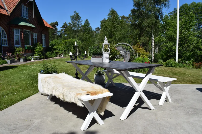 Scottsdale Sittebenk 180 cm - Hvit - Hagemøbler & utemiljø - Utesofa - Hagebenk & utebenk