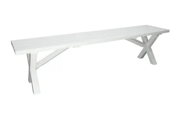 Scottsdale Sittebenk 180 cm - Hvit - Hagemøbler & utemiljø - Utesofa - Hagebenk & utebenk