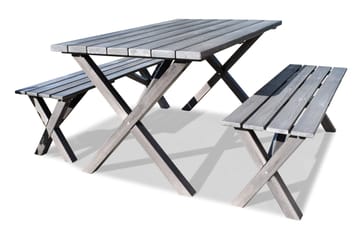 Spisegruppe Scottsdale 150 cm + 4 Kungshamn Stol Shabby Chic - KWA - Hagemøbler & utemiljø - Hagegruppe - Spisegrupper hage