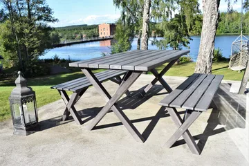 Spisegruppe Scottsdale 150 cm + 4 Kungshamn Stol Shabby Chic - KWA - Hagemøbler & utemiljø - Hagegruppe - Spisegrupper hage