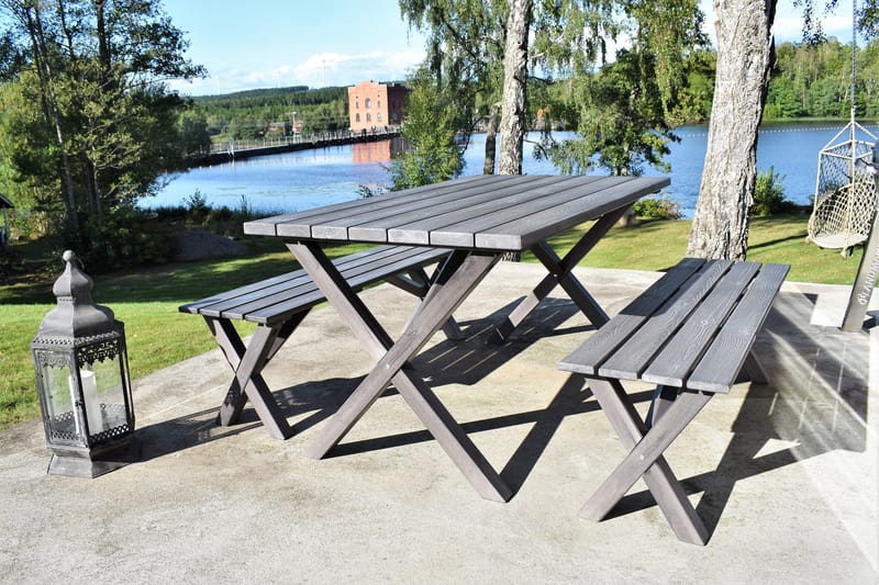 Spisegruppe Scottsdale 150 cm + 4 Kungshamn Stol Shabby Chic - KWA - Hagemøbler & utemiljø - Hagegruppe - Spisegrupper hage