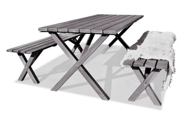 Spisegruppe Scottsdale Fasta 190 + 6 Kungshamn Stol Shabby C - KWA - Hagemøbler & utemiljø - Utesofa - Hagebenk & utebenk