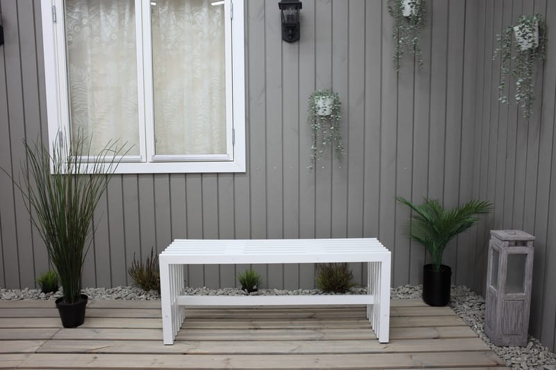 Ulrey Benk - Hvit - Hagemøbler & utemiljø - Utesofa - Hagebenk & utebenk