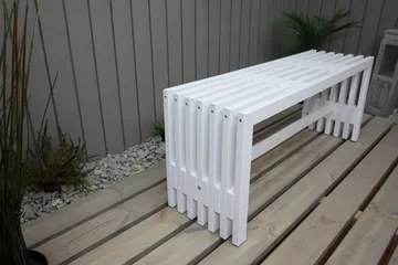 Ulrey Benk - Hvit - Hagemøbler & utemiljø - Utesofa - Hagebenk & utebenk