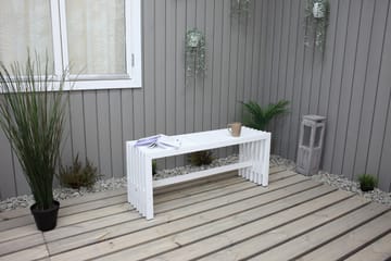 Ulrey Benk - Hvit - Hagemøbler & utemiljø - Utesofa - Hagebenk & utebenk