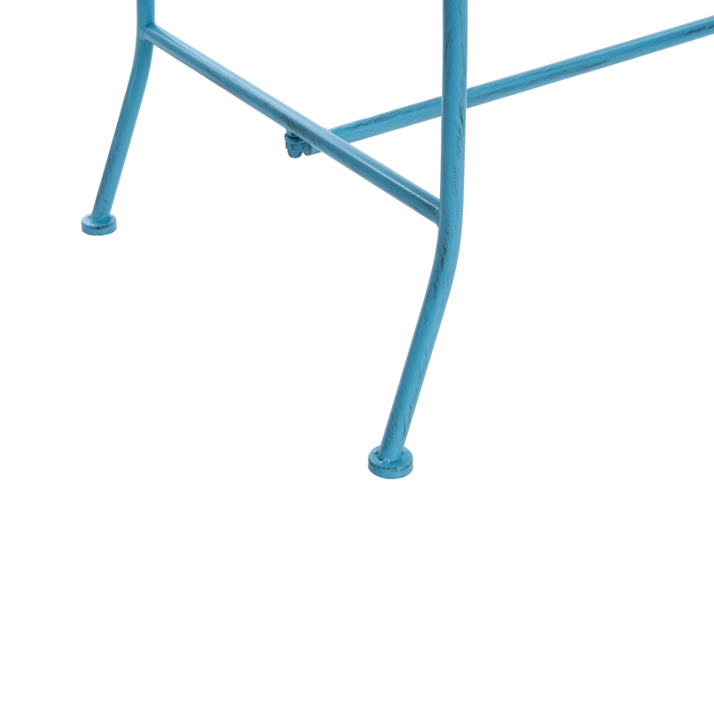 Hagebenk Pavia 146 cm Jern - Blå - Hagemøbler & utemiljø - Utesofa - Hagebenk & utebenk