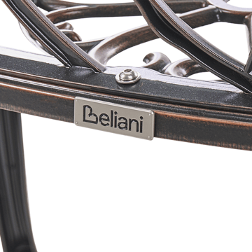 Hagebenk Piura 88 cm Aluminium - Brun - Hagemøbler & utemiljø - Utesofa - Hagebenk & utebenk