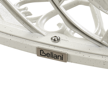 Hagebenk Piura 88 cm Aluminium - Hvit - Hagemøbler & utemiljø - Utesofa - Hagebenk & utebenk