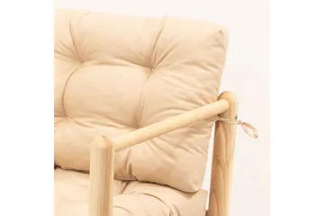 Hagesofa med 2 seter Hue Krem - Krem - Hagemøbler & utemiljø - Utesofa - Hagesofa & hagebenk