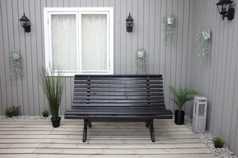 Norvald Benk - Kaffesvart - Hagemøbler & utemiljø - Utesofa - Hagesofa & hagebenk