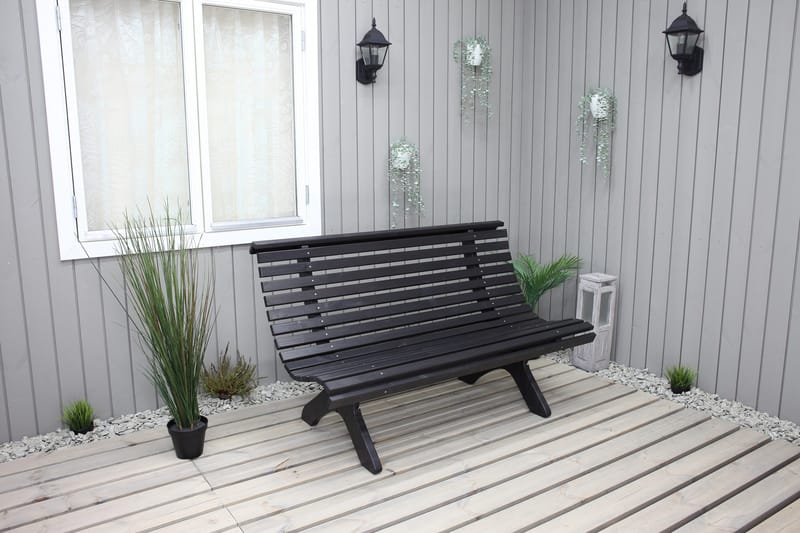 Norvald Benk - Kaffesvart - Hagemøbler & utemiljø - Utesofa - Hagesofa & hagebenk