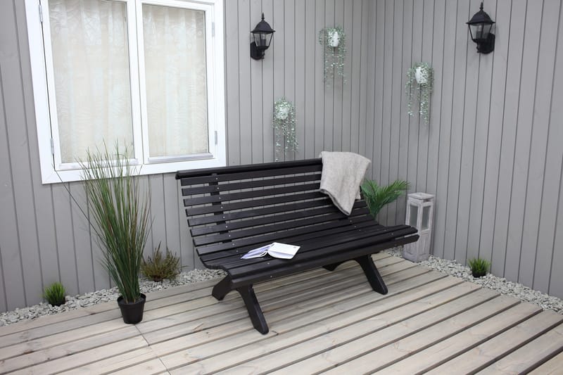 Norvald Benk - Kaffesvart - Hagemøbler & utemiljø - Utesofa - Hagesofa & hagebenk