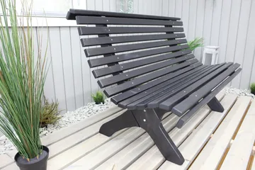 Norvald Benk - Kaffesvart - Hagemøbler & utemiljø - Utesofa - Hagesofa & hagebenk