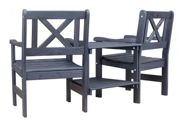 Olivo Hagelenestol - Svart - Hagemøbler & utemiljø - Utesofa - Hagesofa & hagebenk