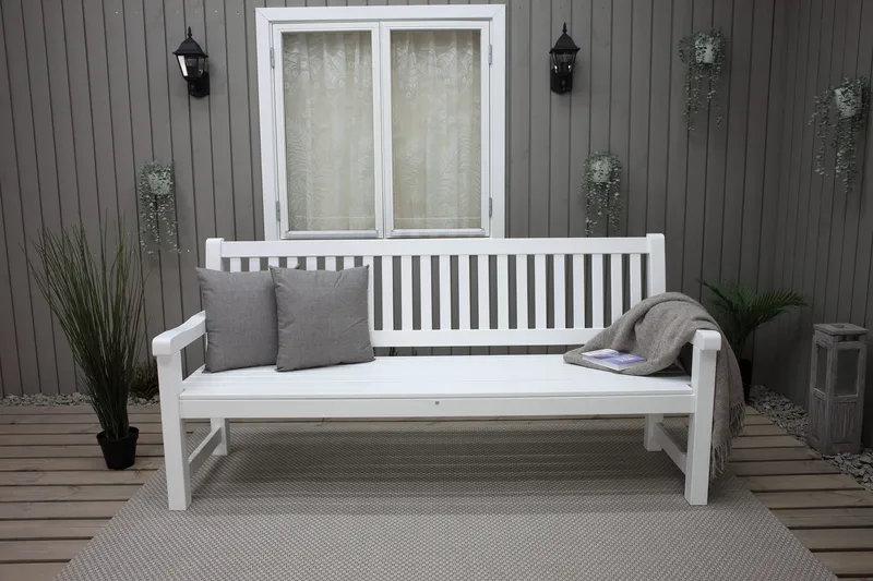 Rimforsa Hagesofa - Hvitglasert Furu - Hagemøbler & utemiljø - Utesofa - Hagesofa & hagebenk