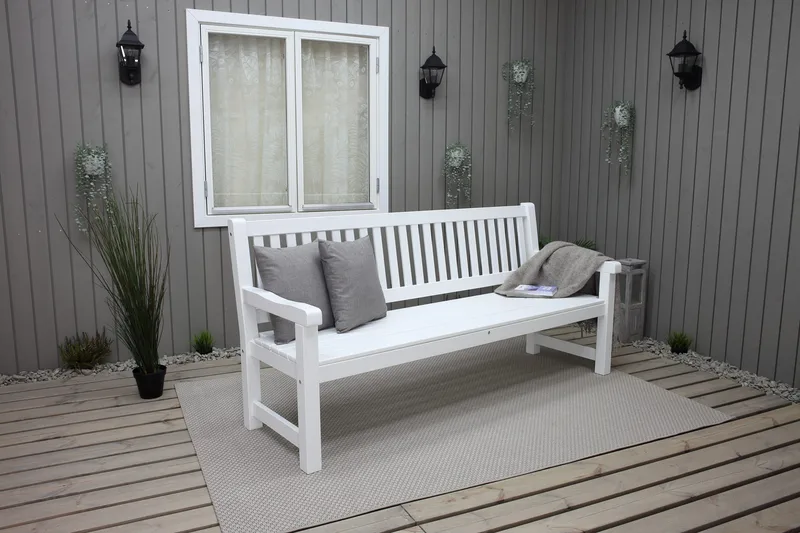 Rimforsa Hagesofa - Hvitglasert Furu - Hagemøbler & utemiljø - Utesofa - Hagesofa & hagebenk