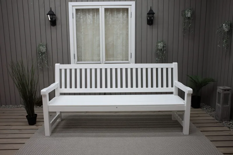 Rimforsa Hagesofa - Hvitglasert Furu - Hagemøbler & utemiljø - Utesofa - Hagesofa & hagebenk