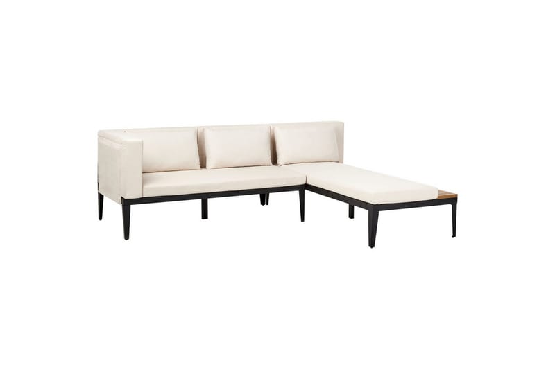 Hagesofagruppe med bord 3-seters Bracciano - Hagemøbler & utemiljø - Utesofa - Hagesofa & hagebenk