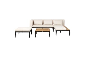 Hagesofagruppe med bord 3-seters Bracciano - Hagemøbler & utemiljø - Utesofa - Hagesofa & hagebenk