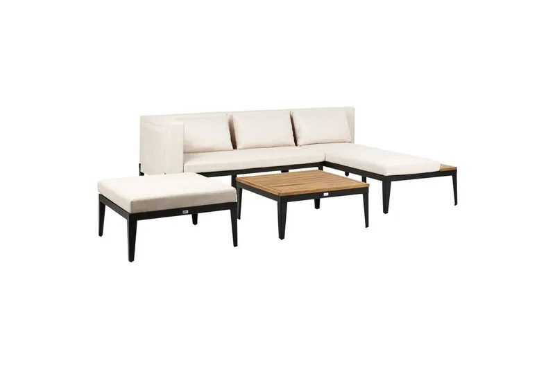 Hagesofagruppe med bord 3-seters Bracciano - Hagemøbler & utemiljø - Loungemøbler - Loungegrupper