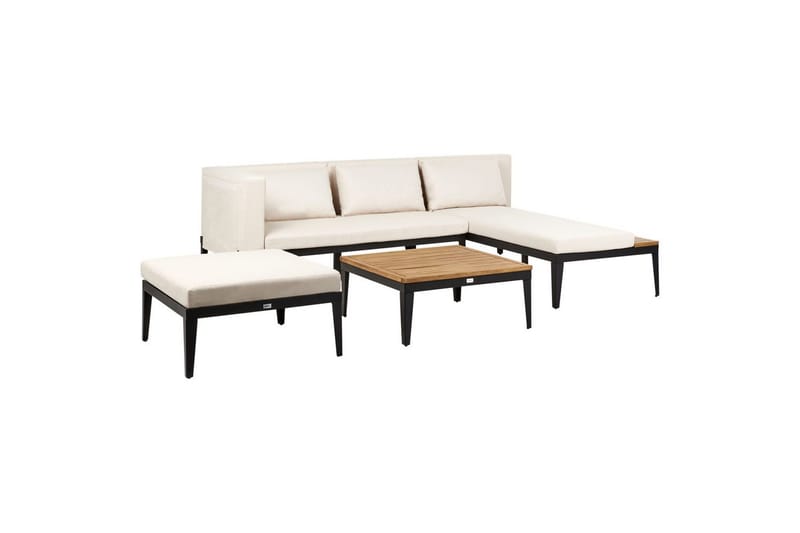 Hagesofagruppe med bord 3-seters Bracciano - Hagemøbler & utemiljø - Loungemøbler - Loungegrupper