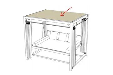 Barcelona Hammocktak Beige - Hagemøbler & utemiljø - Utesofa - Hammock