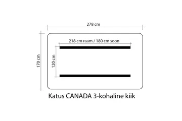 Canada Hammocktak 170x278 cm - Hagemøbler & utemiljø - Utesofa - Hammock