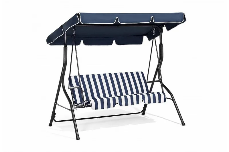 Chaplin Hengsofa 174 Cm, Blå|Svart|Hvit