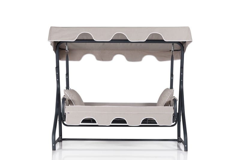 Gowanda 3-seters Hammock med Tak - Grå - Hagemøbler & utemiljø - Utesofa - Hammock