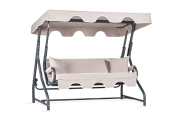 Gowanda 3-seters Hammock med Tak - Grå - Hagemøbler & utemiljø - Utesofa - Hammock