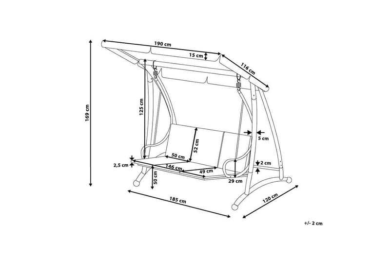 Hammock Temple 190 cm - Beige - Hammock