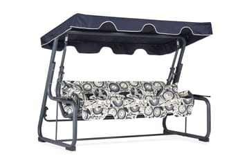 Junceus 3-seters Hammock med Tak - Grå - Hagemøbler & utemiljø - Utesofa - Hammock