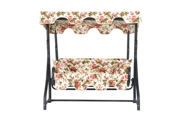 Laziuki 2-seters Hammock med Tak - Grå - Hagemøbler & utemiljø - Utesofa - Hammock