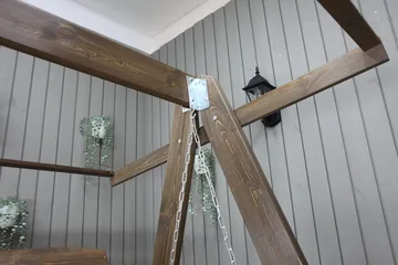 Pelle 3-seters Hammock uten tak - Brun - Hagemøbler & utemiljø - Utesofa - Hammock