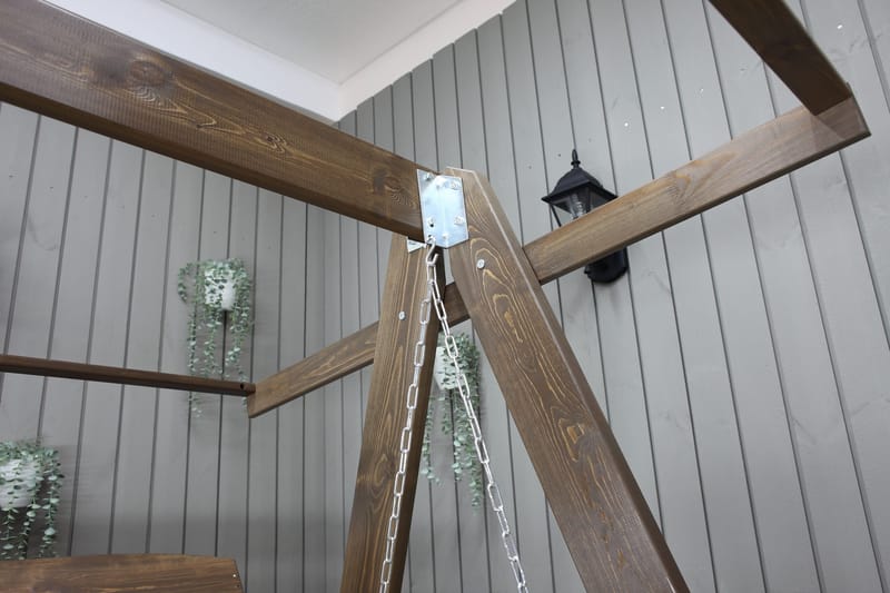 Pelle 3-seters Hammock uten tak - Brun - Hagemøbler & utemiljø - Utesofa - Hammock