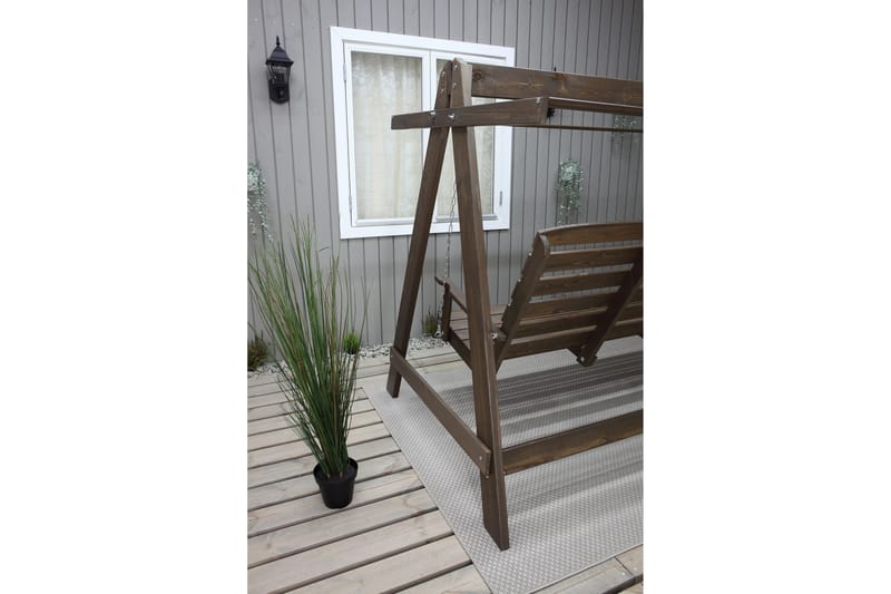 Pelle 3-seters Hammock uten tak - Brun - Hagemøbler & utemiljø - Utesofa - Hammock