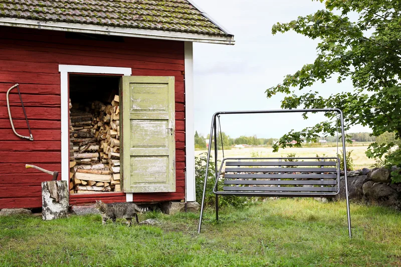 Retro 3-seter Hammock grå ramme - Varax - Hagemøbler & utemiljø - Utesofa - Hammock