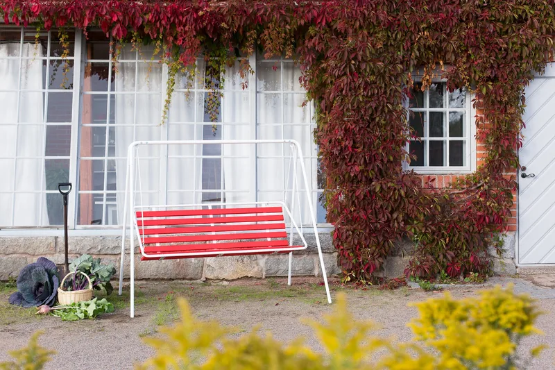 Retro 3-seters hammock, hvit ramme - Varax - Hagemøbler & utemiljø - Utesofa - Hammock