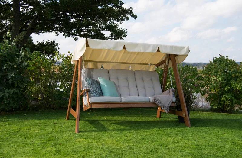 Hammocktak Hillerstorp Dalom Slöinge - Beige - Hagemøbler & utemiljø - Utesofa - Hammock